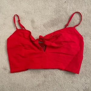 Urban Outfitters Tie-Front Crop Top